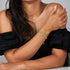 Liens Lama | Bracelet Mini Kismet | Jaune fluo x argent
